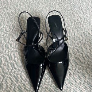 Black Zara heels.